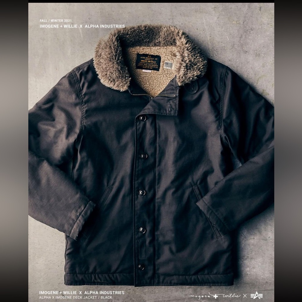 RARE! Alpha Industries + Imogene and Willie N1 Deck Jacket